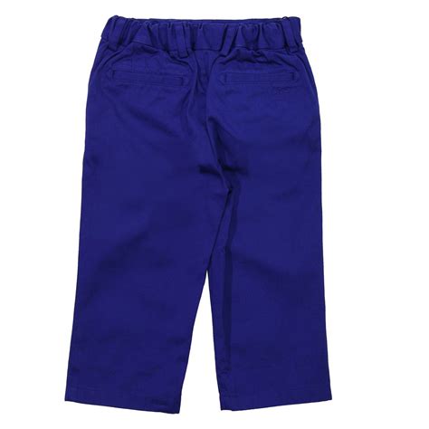 blue burberry kids pants